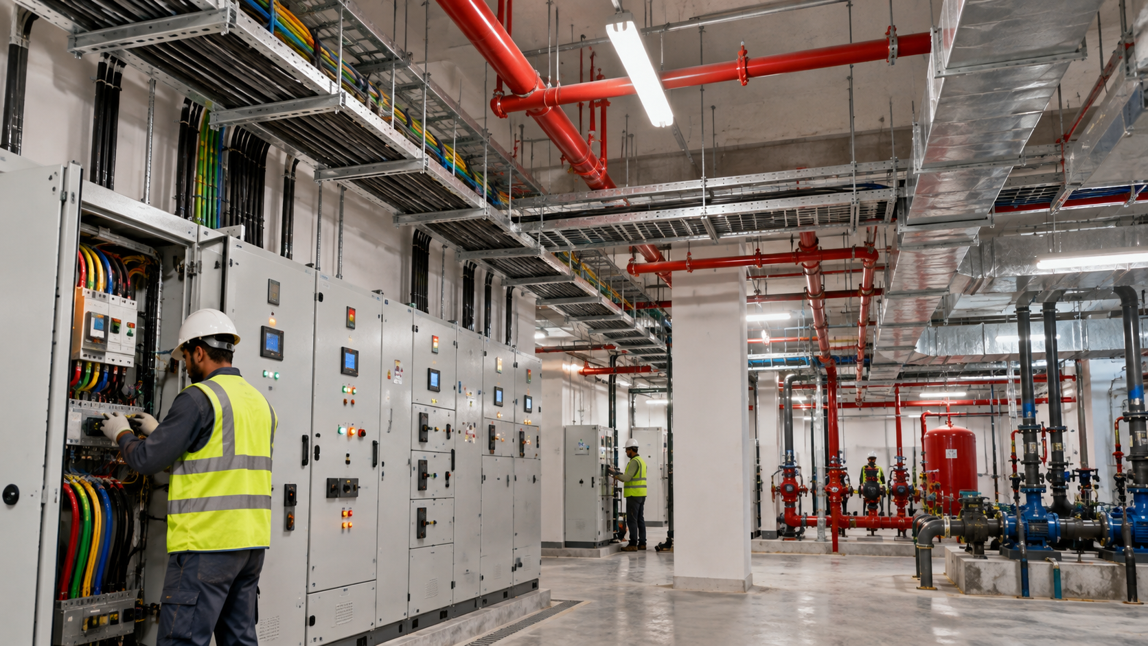 Electrical and MEP installation work