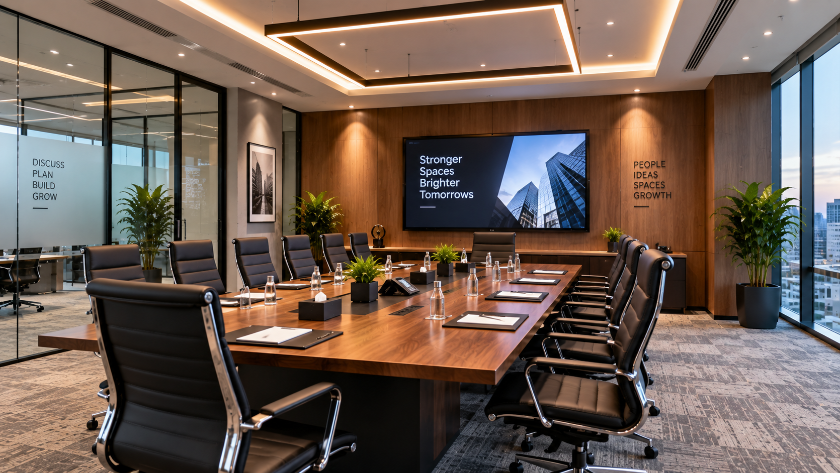 Conference room table and cabin furniture