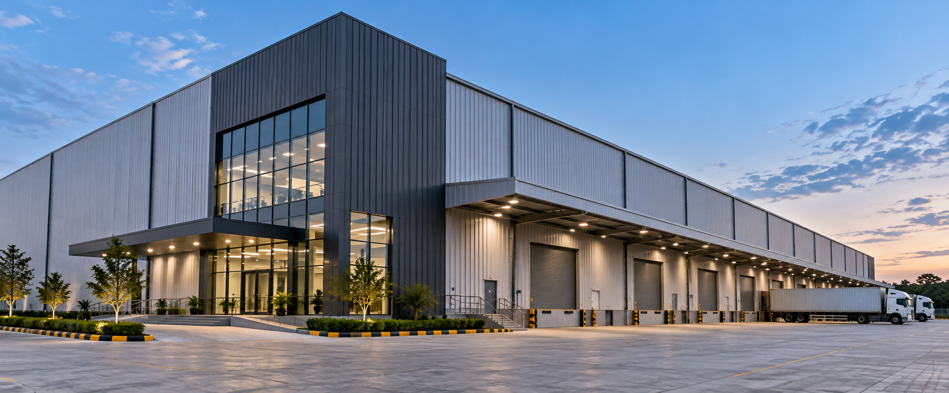 Industrial warehouse civil construction